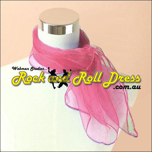 Wine 50s rock and roll scarf