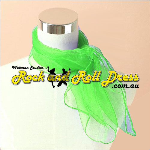 Lime 50s rock and roll scarf