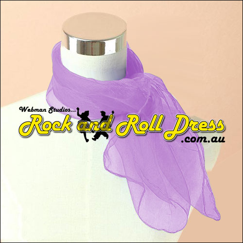 Lavender 50s rock and roll scarf