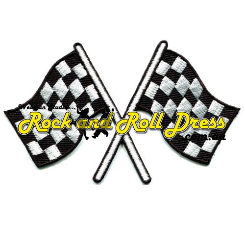 Checkered flag patch Checkered flag patch