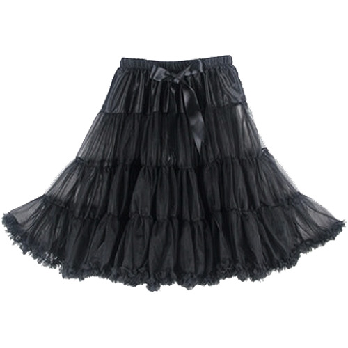 Black super-soft rock 'n' roll rockabilly petticoat Black super-soft rock 'n' roll rockabilly petticoat