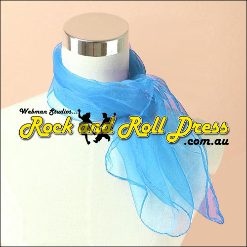 Sky blue 50s rock and roll scarf Sky blue 50s rock and roll scarf