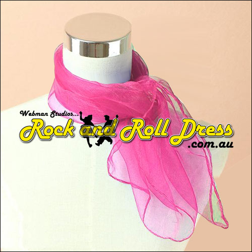 Hot pink 50s rock and roll scarf Hot pink 50s rock and roll scarf