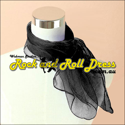 Black 50s rock and roll scarf Black 50s rock and roll scarf