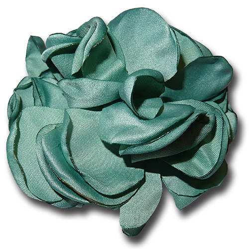 Teal rose silk flower hair clip Teal rose silk flower hair clip