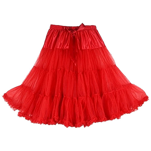 Red super-soft rock 'n' roll rockabilly petticoat Red super-soft rock 'n' roll rockabilly petticoat