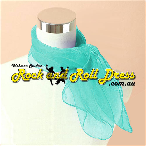Teal 50s rock and roll scarf Teal 50s rock and roll scarf