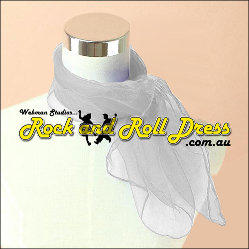 White 50s rock and roll scarf White 50s rock and roll scarf