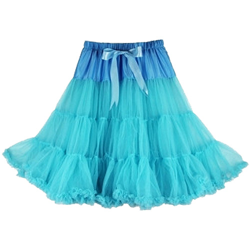 Blue super-soft rock 'n' roll rockabilly petticoat Blue super-soft rock 'n' roll rockabilly petticoat