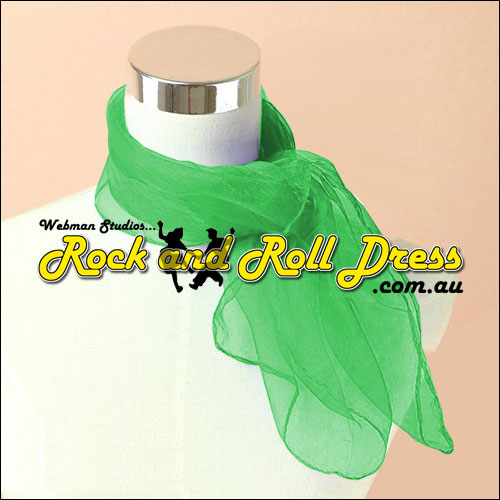 Green 50s rock and roll scarf Green 50s rock and roll scarf