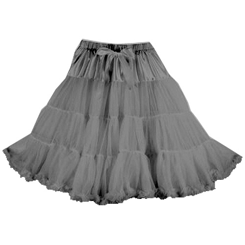 Grey super-soft rock 'n' roll rockabilly petticoat Grey super-soft rock 'n' roll rockabilly petticoat