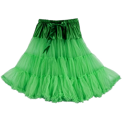 Green super-soft rock 'n' roll rockabilly petticoat Green super-soft rock 'n' roll rockabilly petticoat