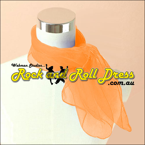 Orange 50s rock and roll scarf Orange 50s rock and roll scarf