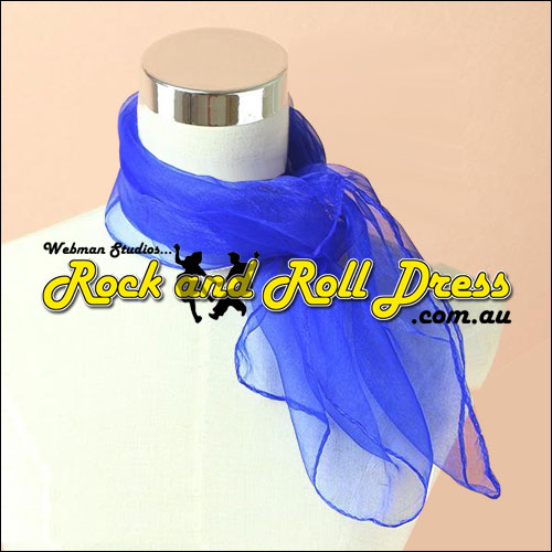 Blue 50s rock and roll scarf Blue 50s rock and roll scarf