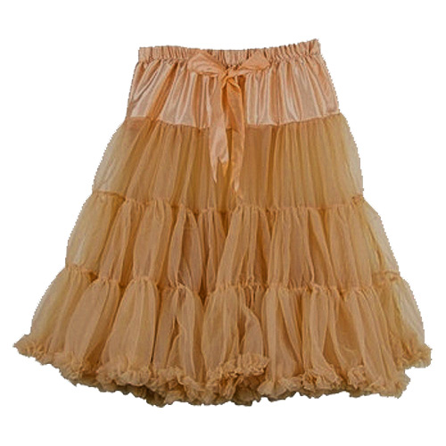 Tan super-soft rock 'n' roll rockabilly petticoat 65cm only Tan super-soft rock 'n' roll rockabilly petticoat 65cm only