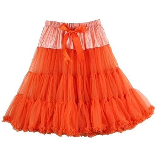 Orange super-soft rock 'n' roll rockabilly petticoat Orange super-soft rock 'n' roll rockabilly petticoat