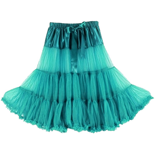 Teal super-soft rock 'n' roll rockabilly petticoat Teal super-soft rock 'n' roll rockabilly petticoat