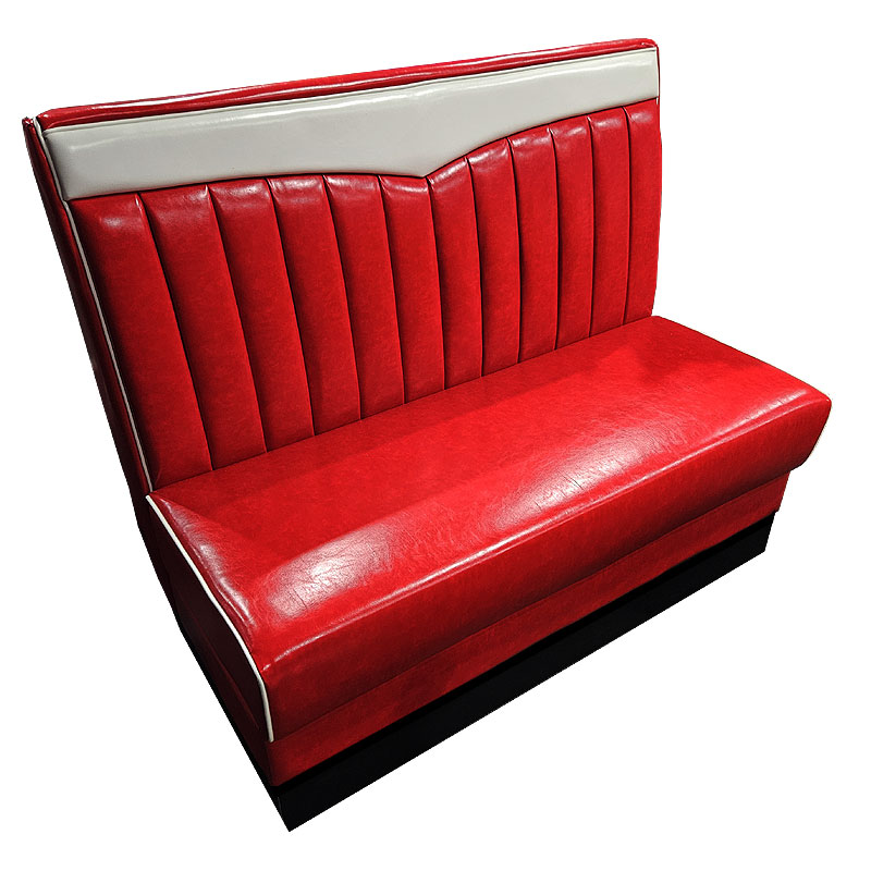 50's diner bench seat : Red with White Chevron 50's diner bench seat : Red with White Chevron