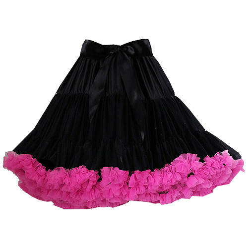 Black and pink super-soft rock 'n' roll rockabilly petticoat Black and pink super-soft rock 'n' roll rockabilly petticoat
