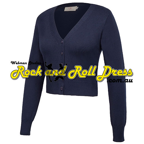 Navy nine point v-neck cardigan S-4XL Navy nine point v-neck cardigan S-4XL