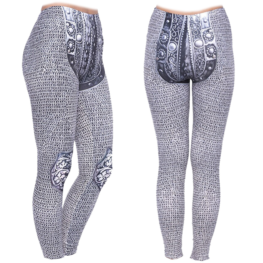 Zahora chain mail print leggings Zahora chain mail print leggings