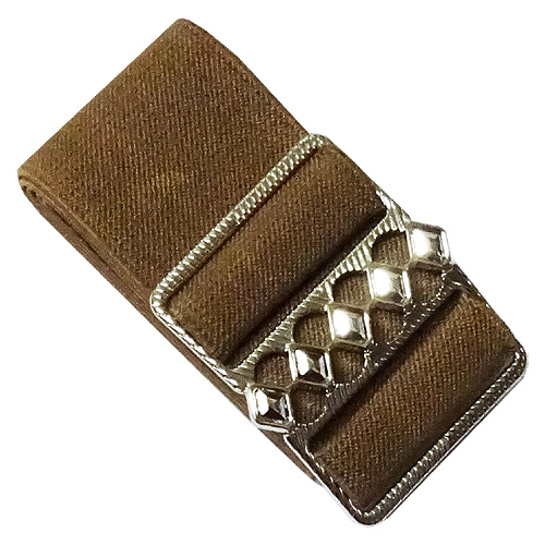 Brown elastic cinch belt 50mm wide fits up to 130cm waist Brown elastic cinch belt 50mm wide fits up to 130cm waist