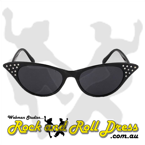 Black cats eye rock and roll sunglasses Black cats eye rock and roll sunglasses