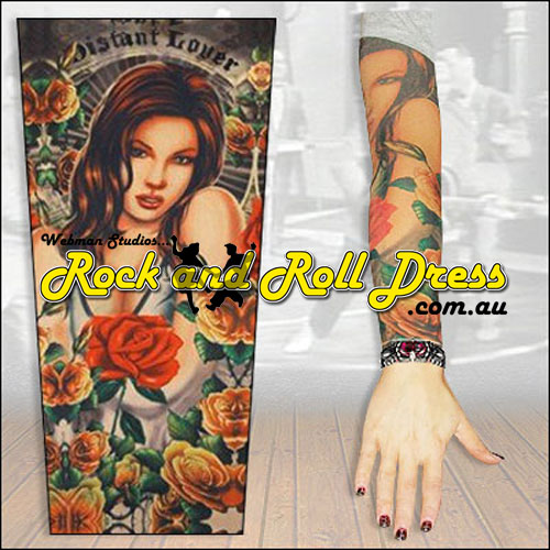 Distant Lover rock and roll tattoo sleeve Distant Lover rock and roll tattoo sleeve
