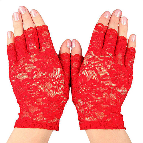 Fingerless lace rock and roll gloves Fingerless lace rock and roll gloves