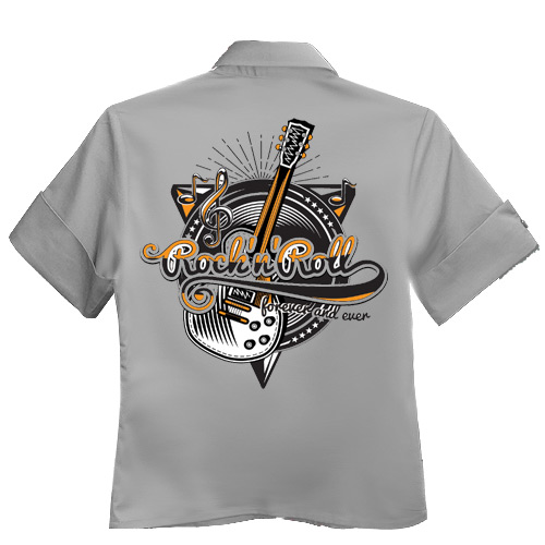 Rocket 88 Rock and Roll Forever women's workshirt XS-4XL Grey Rocket 88 Rock and Roll Forever women's workshirt XS-4XL Grey