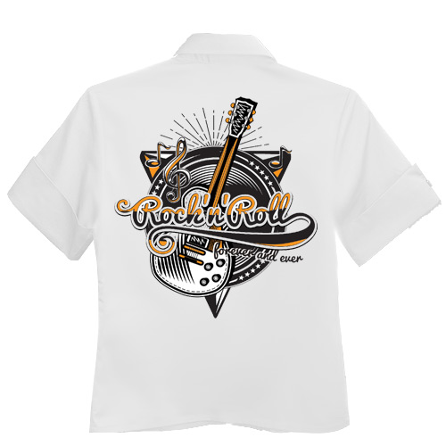 Rocket 88 Rock and Roll Forever women's workshirt XS-4XL White Rocket 88 Rock and Roll Forever women's workshirt XS-4XL White