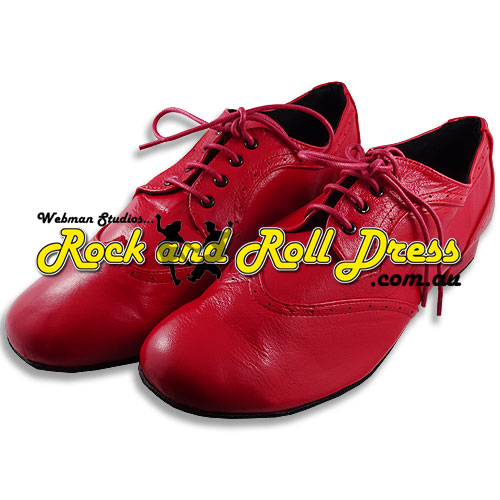 Men's red dance shoes - 10mm heel - size 5 - 16.5 Men's red dance shoes - 10mm heel - size 5 - 16.5