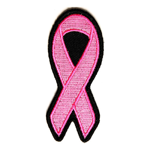 Pink ribbon breast cancer awareness patch Pink ribbon breast cancer awareness patch