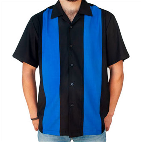 Rocket 88 black blue panel rock 'n' roll bowling shirt S-4XL Rocket 88 black blue panel rock 'n' roll bowling shirt S-4XL