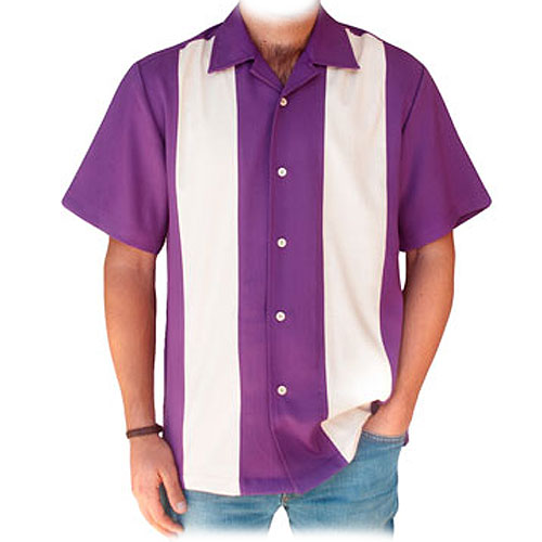 Rocket 88 purple cream panel rock 'n' roll shirt S-4XL Rocket 88 purple cream panel rock 'n' roll shirt S-4XL