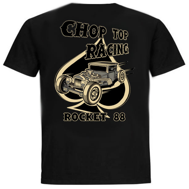 Rocket 88 Chop Top Racing T-Shirt XS-4XL Rocket 88 Chop Top Racing T-Shirt XS-4XL