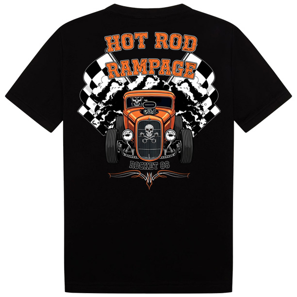 Rocket 88 Hot Rod Rampage T-Shirt XS-4XL Rocket 88 Hot Rod Rampage T-Shirt XS-4XL