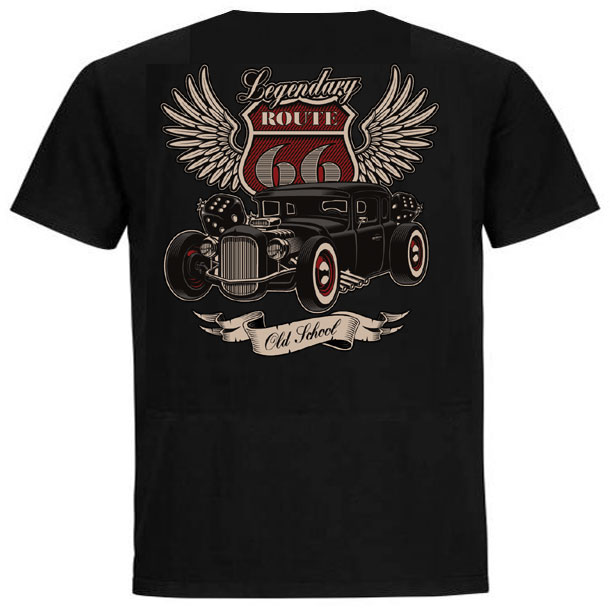 Rocket 88 Legendary Route 66 T-shirt XS-4XL Rocket 88 Legendary Route 66 T-shirt XS-4XL