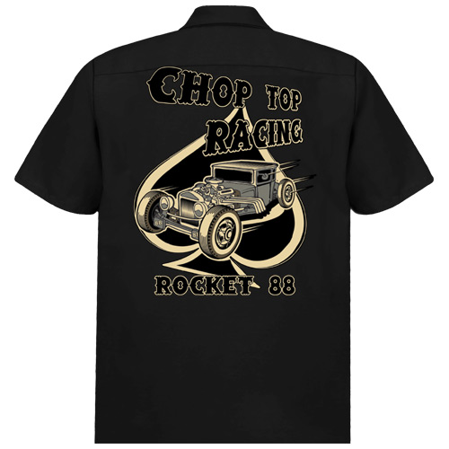 Rocket 88 Chop Top Racing men's workshirt S-4XL Black Rocket 88 Chop Top Racing men's workshirt S-4XL Black