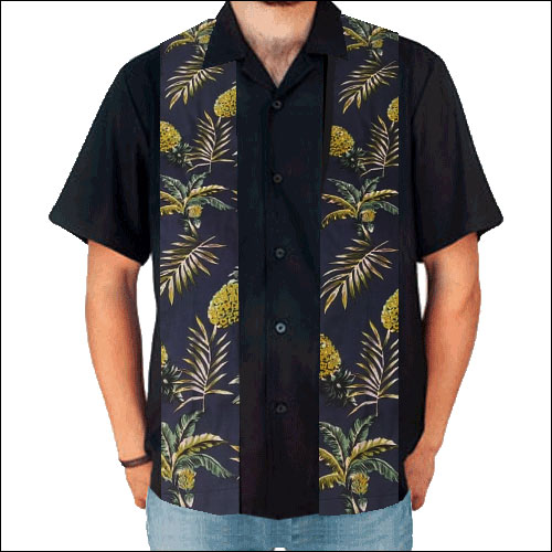 Rocket 88 black pineapple panel rock 'n' roll shirt S-4XL Rocket 88 black pineapple panel rock 'n' roll shirt S-4XL