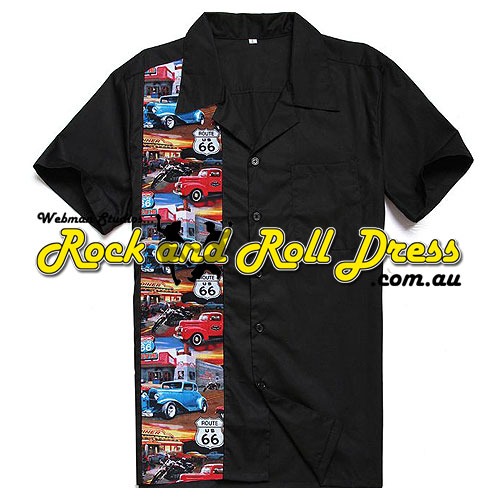 Route 66 Hot Rod rock and roll shirt Route 66 Hot Rod rock and roll shirt