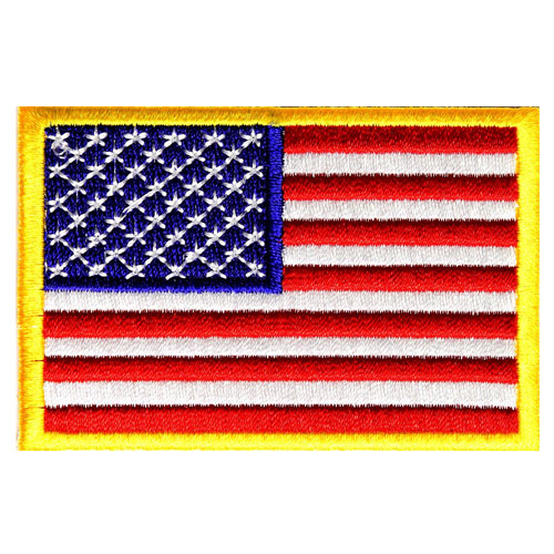 America USA flag patch